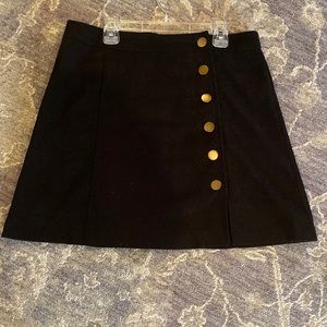 Black cord skirt